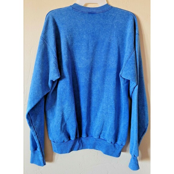 Boho Hanes Blue Size M (38-40) Comfort Blend Southwest Aztec Print Sweatshirt - Picture 4 of 4